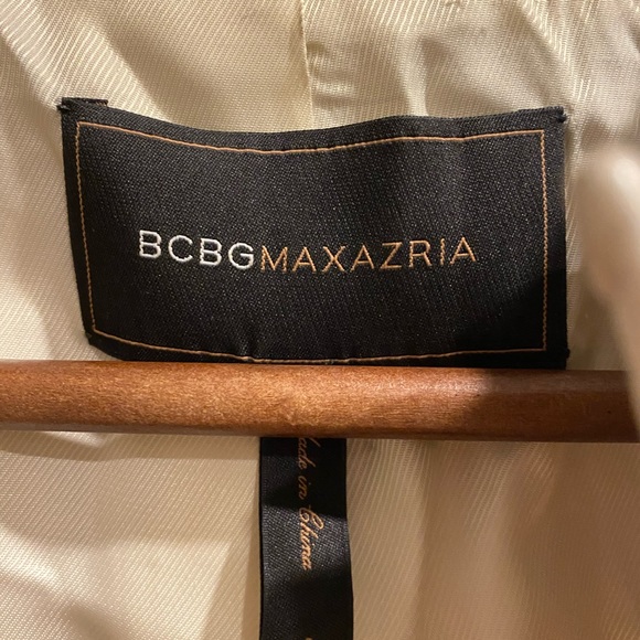 BCBGMAXAZRIA |Ivory Leather Jacket - Picture 4 of 6